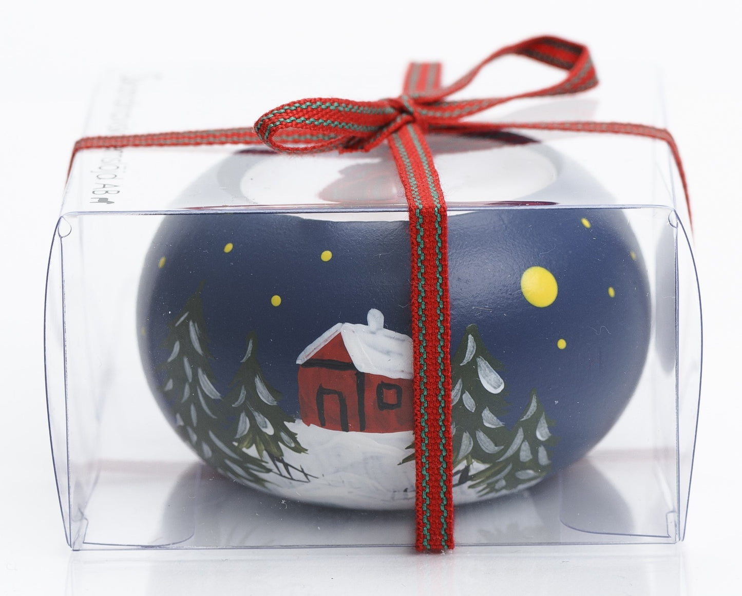 【クリスマス限定】スカンジナビスク・ヘムスロイド 木製ティーライトキャンドルホルダー「ハンドペイント」