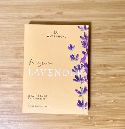 【ワックスリリカル】キャンドル12個入ラベンダーの香り