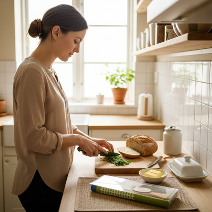 【スカンジナビスク・ヘムスロイド/Skandinavisk Hemslojd】プレゼントパック/キッチンタオル＆バターナイフセット