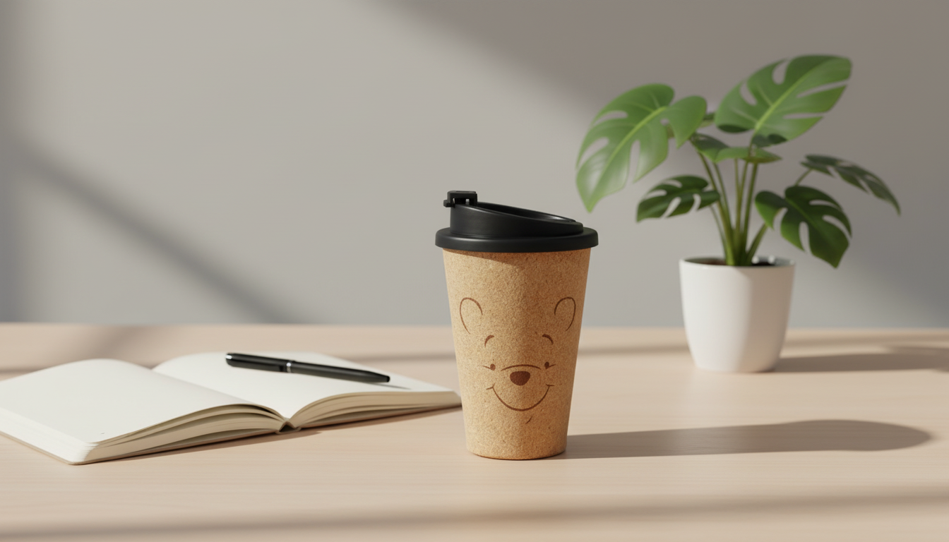 【Winnie the Pooh/くまのプーさん】大人気ディズニーキャラクターくまのプーさん蓋付きコルクタンブラー