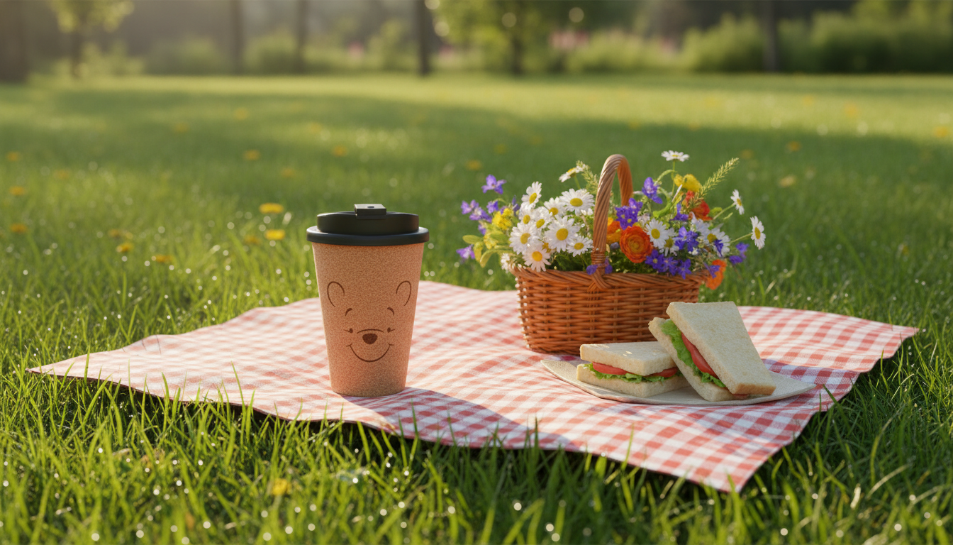 【Winnie the Pooh/くまのプーさん】大人気ディズニーキャラクターくまのプーさん蓋付きコルクタンブラー