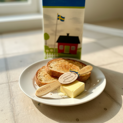 【スカンジナビスク・ヘムスロイド/Skandinavisk Hemslojd】プレゼントパック/キッチンタオル＆バターナイフセット