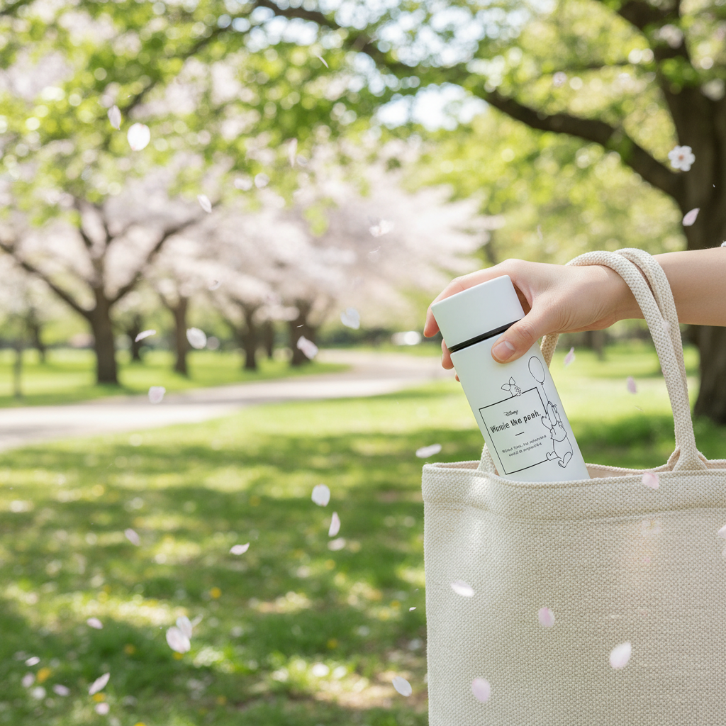 【winnie the pooh/くまのプーさん】ポケットステンレスボトル　バルーントリップ